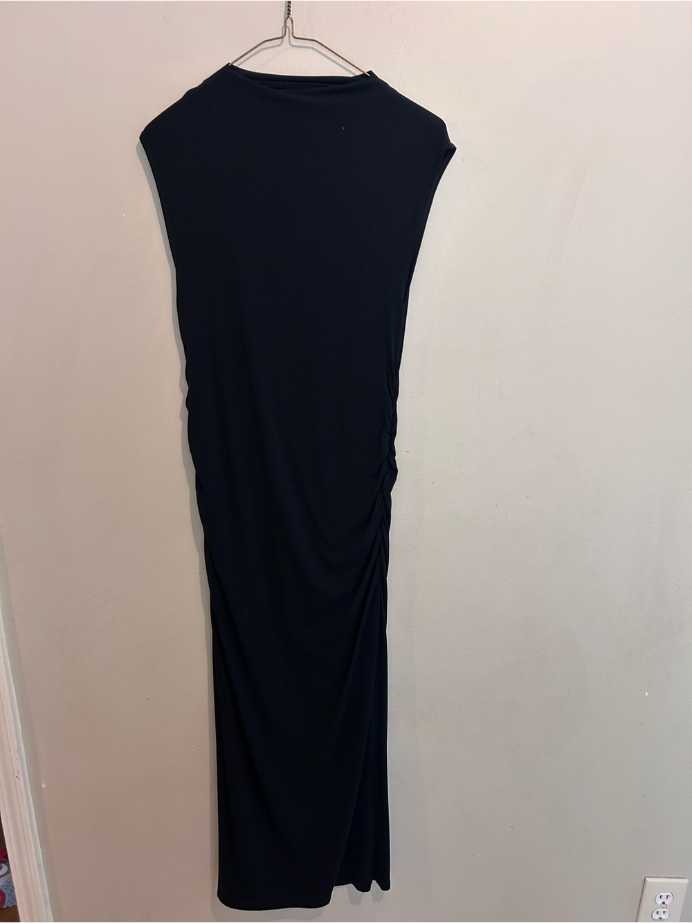 a new day Black ruched dress